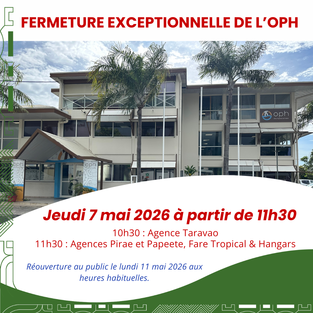 Fermeture exceptionnelle de l'OPH